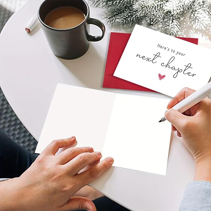 New Chapter Good Luck Card, New Job Card for Colleague, Leaving Work Card for Coworker Friend, Funny Retirement Card, Here's to Your Next Chapter Card