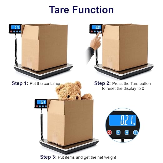 Digital Shipping Postal Scale 0.5 oz High Accuracy！440lb Commercial Weight Scale for Package, Small Business, Mail, Warehouse, Home, Battery & Charging Cable Included
