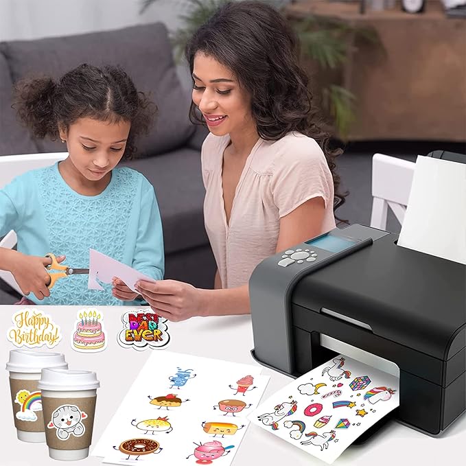 500 Full Sheet Stickers, 8.5" x 11", 500 Labels