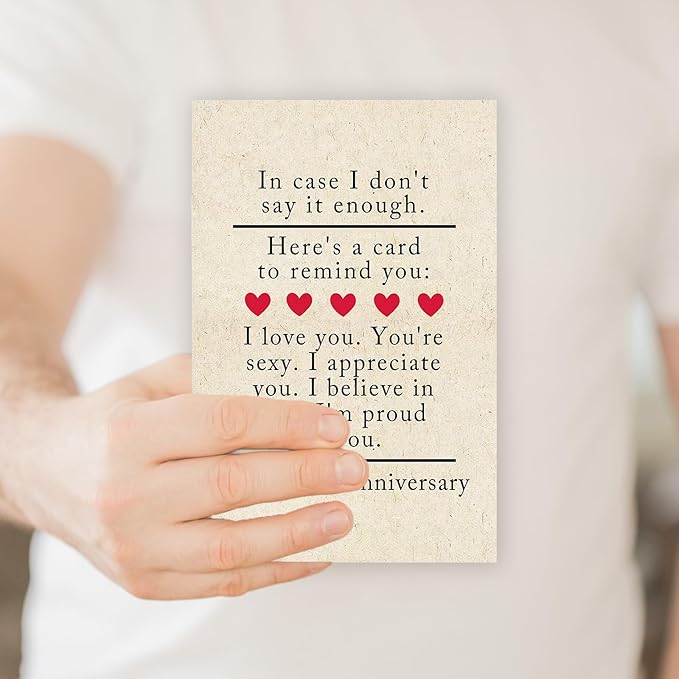 5 Year Anniversary Card Gifts for Him Her,Happy 5th Anniversary Card for Woman Men,Wood Anniversary Card Gifts for Husband Wife,5th Wedding Anniversary Card