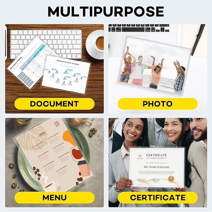 600 Pack Laminating Sheets, 3 Mil, 9 x 11.5 Inches Thermal Laminating Pouches Lamination Sheet Paper for Laminator, Clear, Letter Size, Office and School Supplies