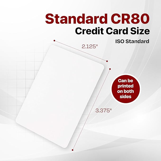 X LINE CR80 30 Mil Graphic Quality 500 Pack PVC Cards