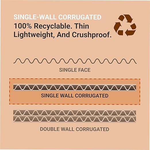 AVIDITI Cardboard Trash Cans and Recycling Bins, 40 Gallon 18"L x 18"W x 30"H (10-Pack) Reusable or Disposable Pop Up Garbage Boxes Container for Party, Parties, Recycle, Outdoor Events, Heavy Duty, Waste