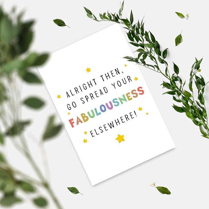 Funny Coworker Leaving Work Card - Humorous & Heartfelt Farewell & Congrats Promotion Card for Friend Starting New Job