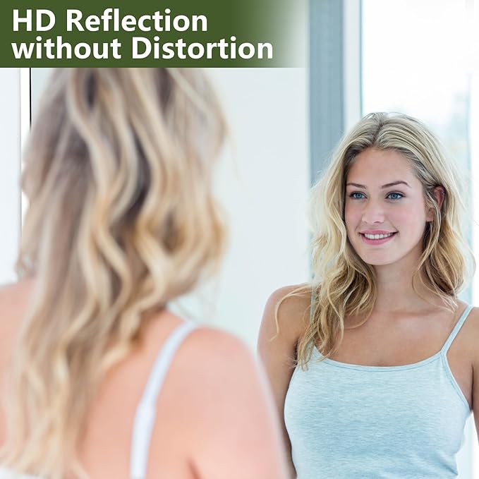 MELOMOIR 56"x18" Arched Full Length Mirror, Free Standing Leaning or Hanging, Thin Aluminum Frame, Tempered Glass, Suitable for Living Room Bedroom Cloakroom Hallway Home Gym, White