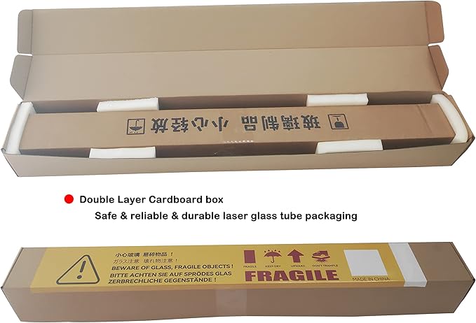 LD-Teemm CO2 Laser Tube, 180W CO2 Laser Tube with Coating 180 watt Length 1900mm Dia. 90mm, Wire Pre-Connected for CO2 Laser Cutter Laser Engraving Cutting Machine
