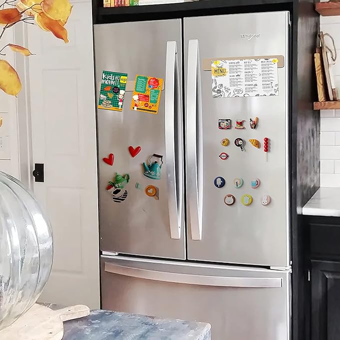 5 Pack Felt Pin Board Bar Strips Bulletin Board for Bedrooms Offices Home Wall Decoration, Notice Board Self Adhesive Cork Board with 35 Push Pins for Paste Notes, Photos, Schedules (Camel)