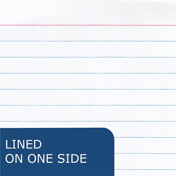 Roaring Spring Index Cards 4"x6", Bulk Case of 36 Packs of 100 Each, Smooth 100# White Index Paper, Ruled on Front, Blank on Back