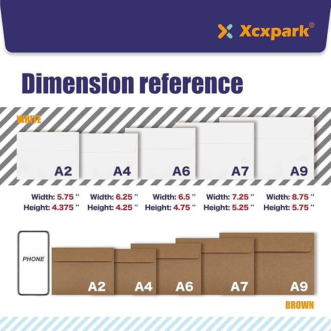 200 Qty Printable A7 Invitation Envelopes 5.25 x 7.25, Self Seal 120GSM Brown Kraft Paper Envelopes for Invitations, Papers, Photos, Documents, Wedding, Baby Shower, Easy to Seal