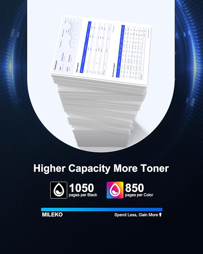 215A Toner Cartridges (with Chip) - Replacement for HP 215A Toner Cartridges 4 Pack for HP 215A work for HP Color Laseret Pro MFP M182nw M183fw M183fdw M155dw M155nw Series Printer（4 Pack, 215a toner）