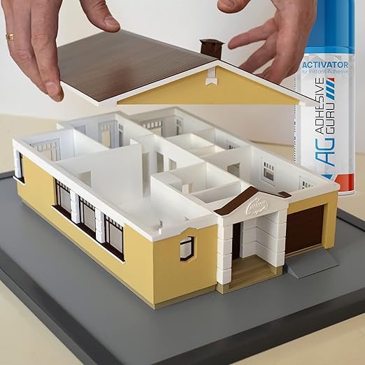 Adhesive Guru Cyanoacrylate (CA) Super Glue (3.5 oz) for Plastic, Metal, Leather, Ceramic - Fast Adhesive for Woodworking, Hobby Models, Carpentry - 1 Pack