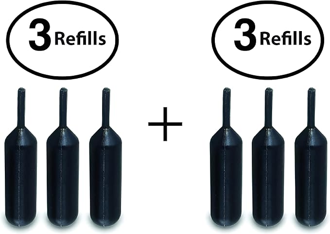 Identity Theft Protection Roller Stamps Refills - Refills for Confidential Roller Stamp, Anti Theft, Privacy & Security Stamp, Designed for ID Blackout Security - 6 Refills