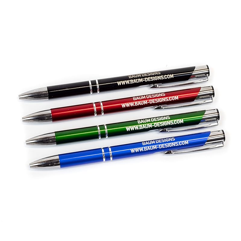 Bulk Personalized Pens Custom Engraved Ballpoint Pens (150 Pens, Red)