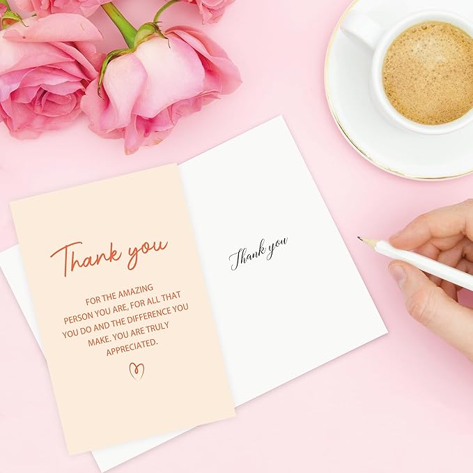 Thank You Card for Men Women, Thank You Card Gift for Friend Teacher, Appreciation Cards for Doctor Coworker Boss