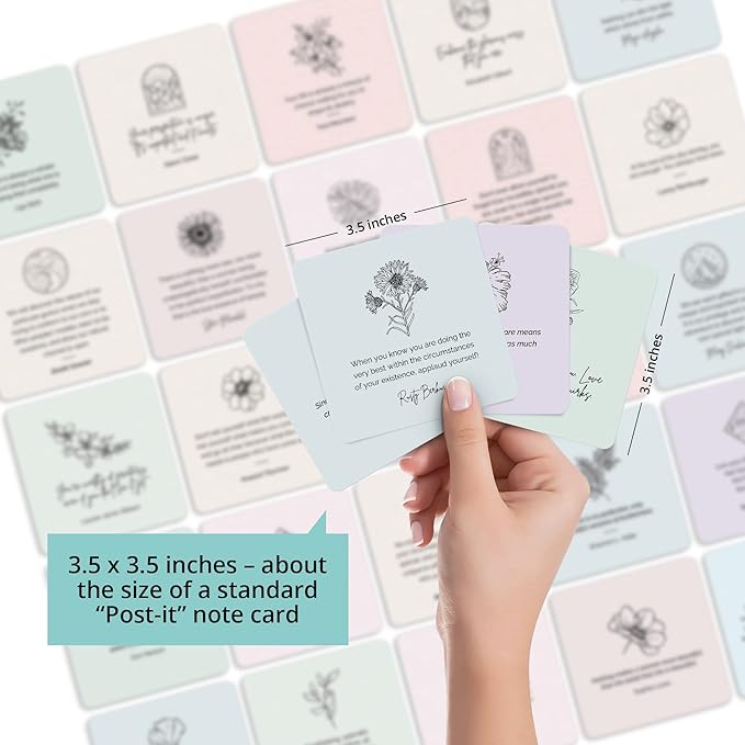 Dessie 60 You Are Important Encouragement Motivational Quote Cards. Inspirational Positive Affirmations. Post-It Note Size Cards with Envelopes and Sealing Stickers. Appreciation Cards. Thoughtful