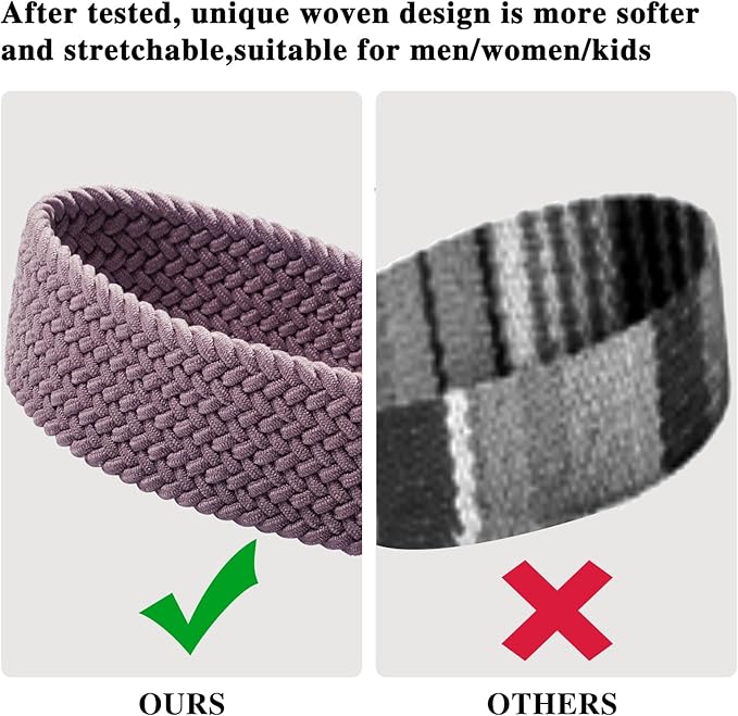 Fishent Stretchy Wristlet Keychain,Braided Cute Wrist Lanyards for Keys, Key Chain Holder for Women Men, Wrist Strap Keychain for Car Keys Phone Camera Wallet ID Badges Card（Smoky Violet）