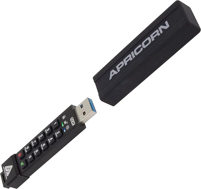 Apricorn 2TB Aegis Padlock USB 3.0 256-Bit AES XTS Hardware Encrypted & Aegis Secure Key 3 NX 64GB 256-bit Encrypted FIPS 140-2 Level 3 Validated Secure USB 3.0 Flash Drive, ASK3-NX-64GB, black