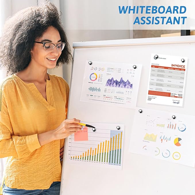 50Pack Fridge Magnets,Black Refrigerator Magnets,Small Magnets for Whiteboard,Strong Fridge Magnet Adults,Push Pin Magnet for Kitchen, Office, Classroom, Locker