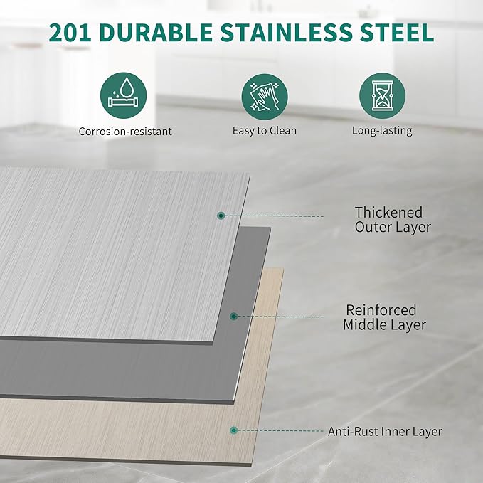 YITAHOME 36" x 24" Stainless Steel Table with Wheels for Prep & Work with Backsplash, NSF Metal Table Prep Table with Undershelf for Home Kitchen Restaurant Garage Warehouse