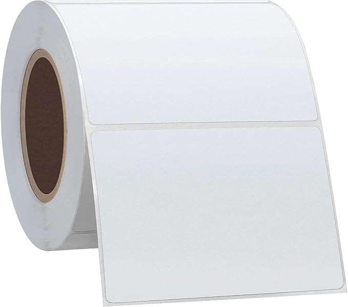 HYBSK 3x2 inch Direct Thermal Label Paper for Barcodes, Address, Compatible with Rollo Label Printer & Zebra Desktop Printers (3"x2",White)