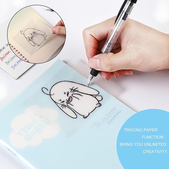 Transparent Sticky Notes Pad 3x5 Inch, Clear Sticky Notes for Books Message Reminder, Waterproof self-Adhesive Translucent Sticky Notes, 10 Packs 500 Sheets