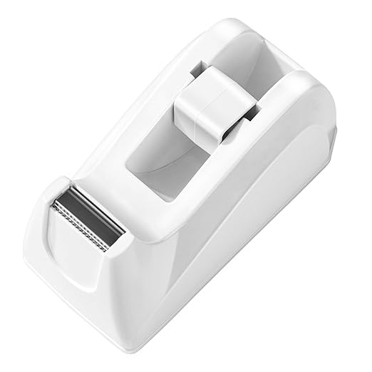 Amazon Basics Tape with Dispenser, 1" Core, Clear, 3/4" x 1300"(36 yds), 16 Count (Pack of 16), 256 Rolls