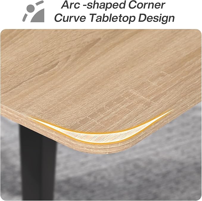 Tribesigns 6FT Conference Table, 70.86L x 35.43W x 29.52H Inches Boat Shaped Meeting Table, Modern Seminar Table for Office Meeting Conference Room (Light Wood Grain, 6ft)