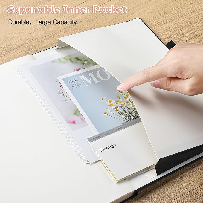 Blank Notebook, Hardcover Sketch Book, 8.5 x 5.5 Large Blank Journal, No Bleed Thick Paper Sketchbook for Drawing, Unlined Notebook Journal for Women Men School, A5 Leather Sketchbook, Lay Flat, Pink