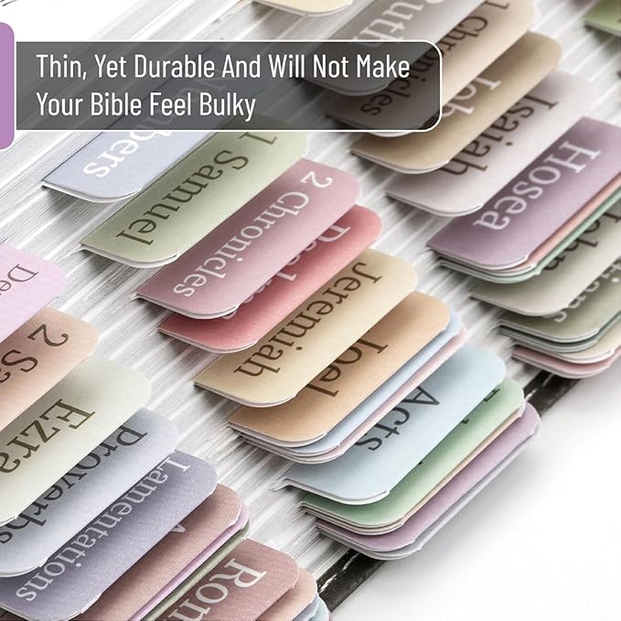 Mr. Pen- Bible Tabs, 75 Tabs, Minimal Morandi, Laminated Bible Tabs for Women and Men, Bible Tabs for Study Bible, Bible Index Tabs, Bible Book Tabs, Bible Labels Tabs, Mr Pen Bible Tabs