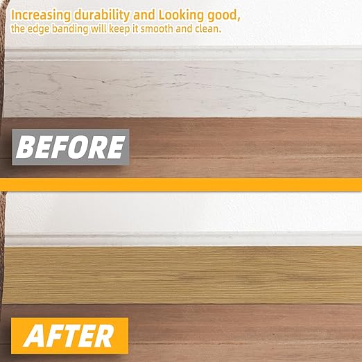 GSCIT Club Oak Wallpaper, 2.4 inch X 25ft Self Adhesive Wood Grain Repair Tape Oak Repair Patch for Tables, Chairs, Baseboards, Doors, Windows, Floors, Handicraft DIY.