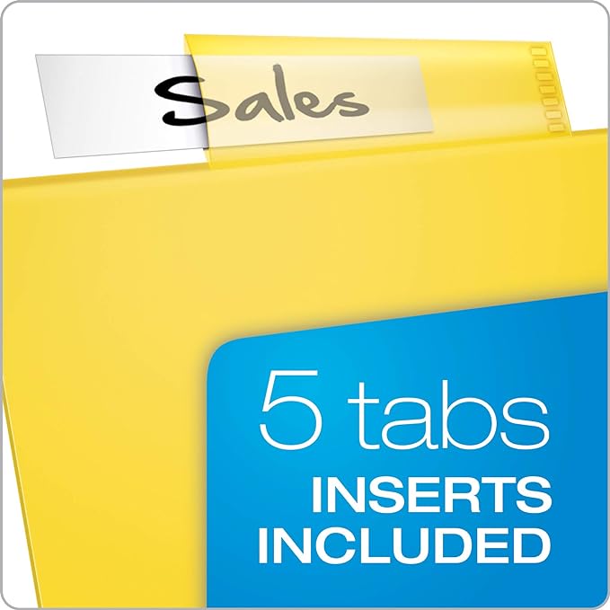 Oxford Expanding Plastic Binder Dividers, Works with 3 Ring Binder, Flexible Front Pockets Expand, 5 Tab, Durable Plastic, Insertable Multicolor Tabs, Letter Size, 3 Sets (89604)