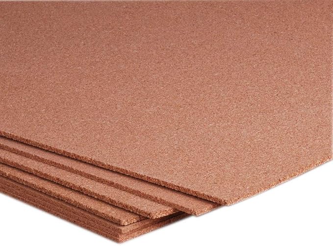 Manton Cork Premium Cork Roll - 4' x 8' x 1/4", 100% Natural Facing Grade Material for Bulletin Boards, Decorative Photo and Message Push Pin Displays - Perfect for Home, School, and Office