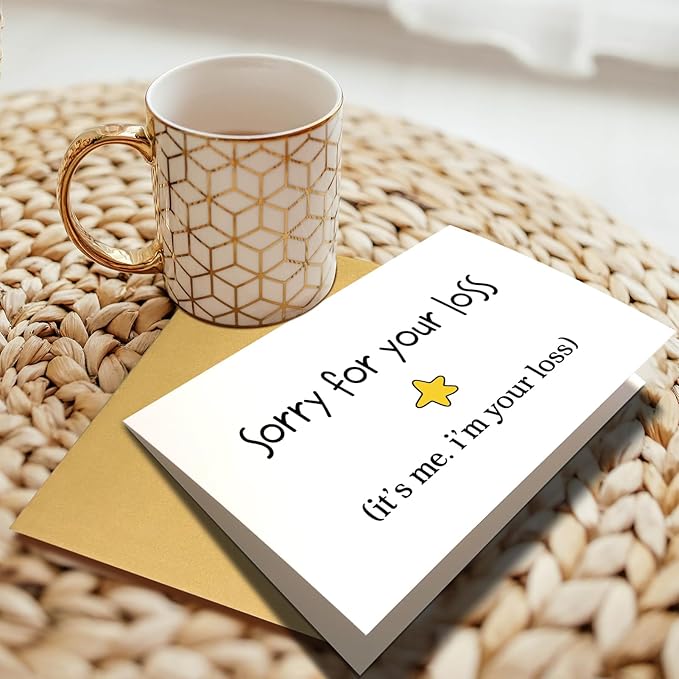 Funny Leaving Card for Men Women, Humor Leaving Card for Coworker Colleague Boss Friend, Going Away Card, Farewell Card, Goodbye Card, Moving Card