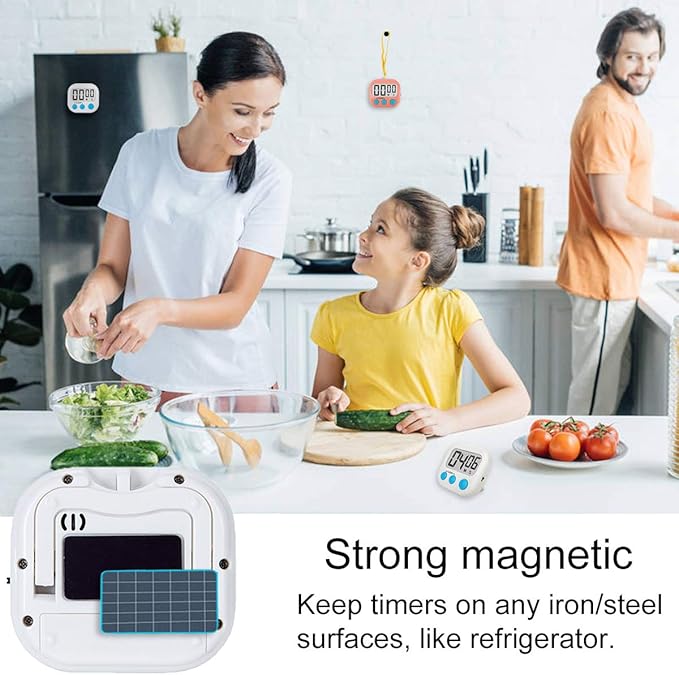 Classroom Timers for Teachers Kids Large Magnetic Digital Timer 2 Pack Blue White