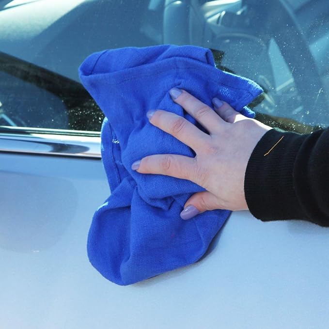 Arkwright Surgical Huck Towels - (Bulk Case of 120) Lint Free & Highly Absorbent Pre-Treated Cotton Cleaning Cloths, Perfect for Medical, Auto Detailing, Window, and Shop, 16 x 26 in, Blue
