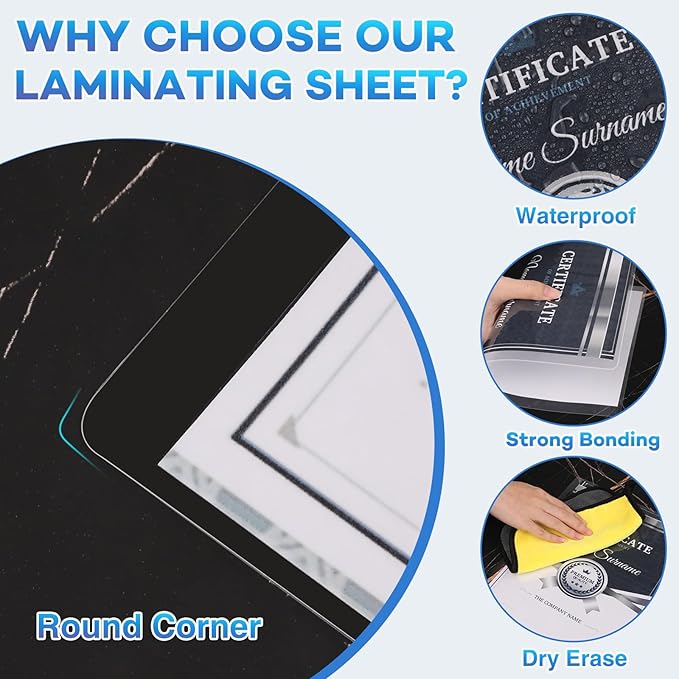 600 Pack Laminating Sheets, Holds 8.5 x 11 Inch Sheets, 3 mil, 8.9" x 11.4" Thermal Laminating Pouches Lamination Sheet Paper for Laminator, Clear, Letter Size, Office and School Supplies