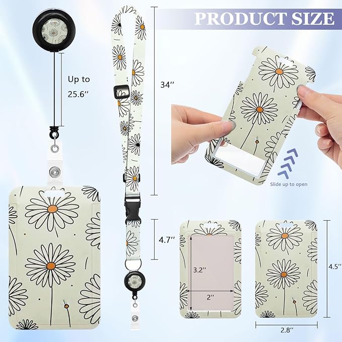 Cute Duckling Badge Lanyards with Retractable Badge Reel and ID Badge Holder, Adjustable Badge Lanyard for Teachers, Nurses, Students, Office Staff & Cruise Essentials