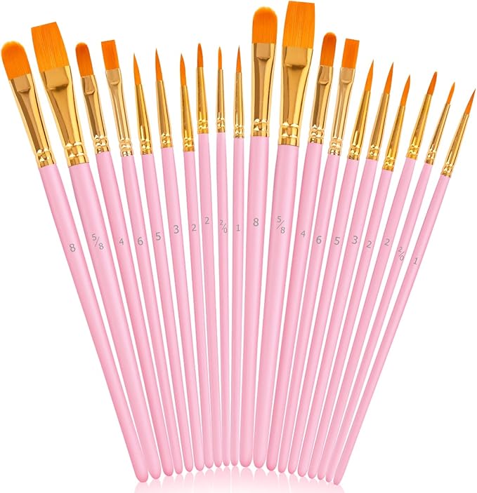 Easter Gifts for Kids, Teen Girl Girls Trendy Stuff, Easter Basket Stuffers, Soucolor Acrylic Paint Brushes Art Set for Acrylic Painting Oil Watercolor Canvas Boards Egg Rock Body Face Nail