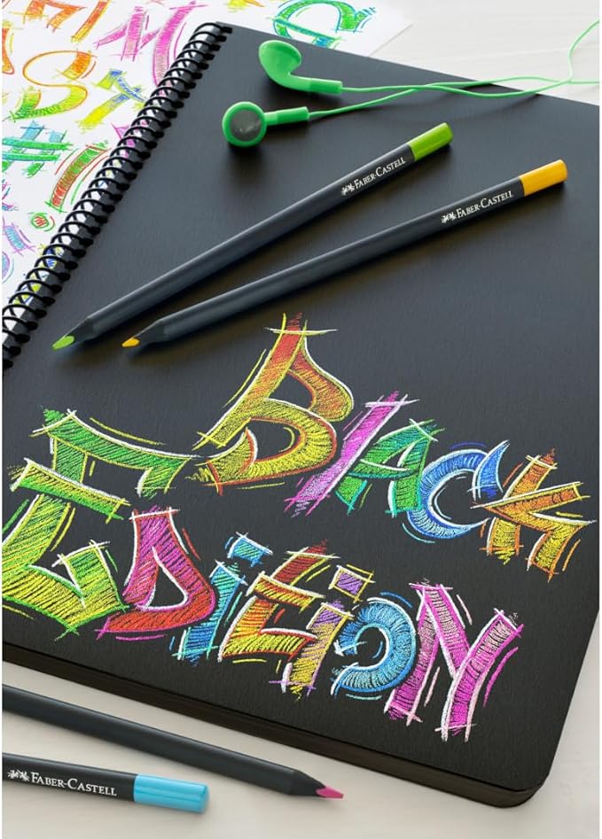 Faber-Castell Black Edition Colored Pencils: 36 Classic