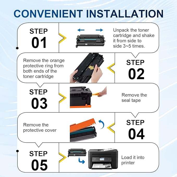 58A Toner 2 Pack Compatible with 58A CF258A Toner Cartridges Black (with Chip), Works with MFP M428fdw M428fdn M428dw M404 M428 Pro M404n M404dn M404dw Printer(2 Pack)