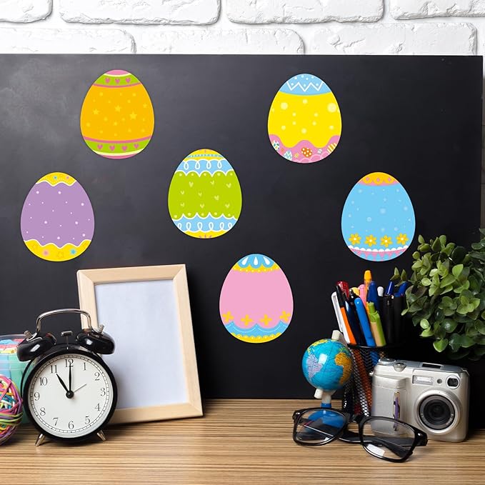 30 Pack Easter Egg Sticky Notes - 600 Sheets Spring Easter Sticky Note Pads for Kids Easter Gift Party Favor Message Reminder Studying School Office