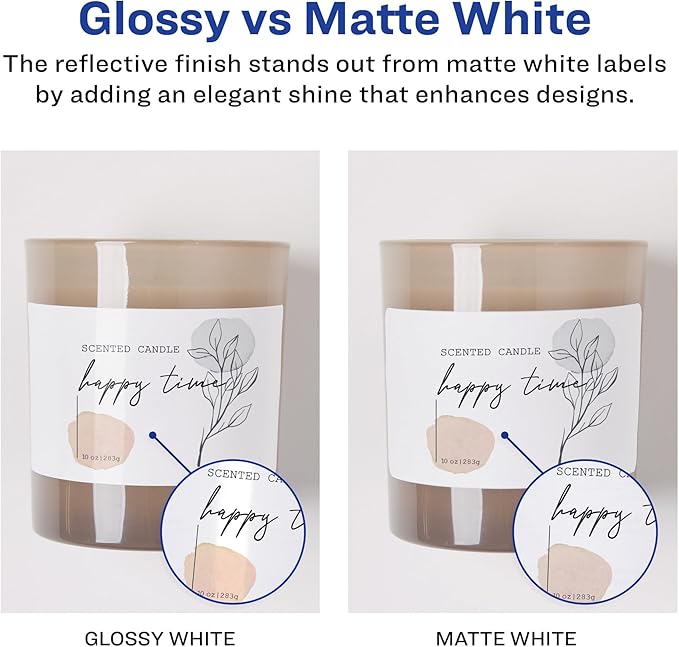 Avery Address Labels with Sure Feed and Easy Peel Technology, Glossy White Labels, 1" x 2-5/8", Permanent Adhesive, Laser/Inkjet, 300 Glossy Labels (6525)