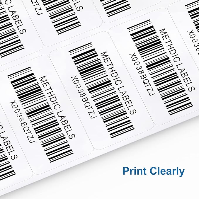 Methdic Shipping Labels 2"×4" 300 Labels Sticker Paper for Laser/Ink Jet Printer Mailing Labels 8.5"*11" White 10 per Sheet