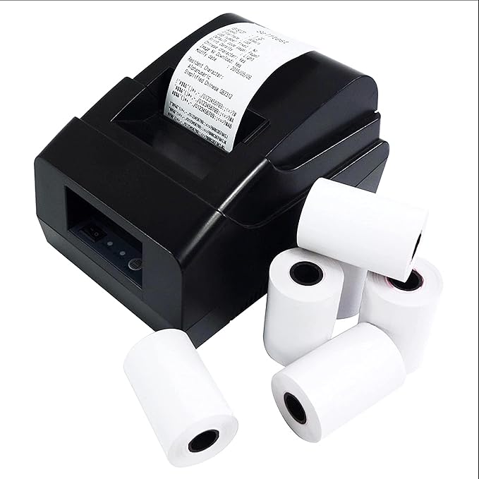 OausTect 2 1/4 x 85 Thermal Paper Rolls, Thermal Receipt Printer Paper for Credit Card Machine, Cash Register, POS (200 Rolls)