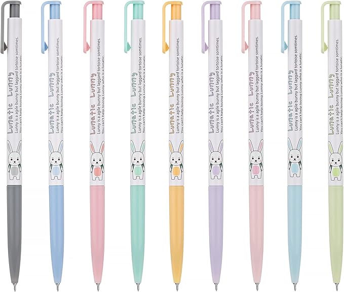ZEESOON Xeno Lunatic Lunny 0.38mm Slim Ball Point Pen Dozen Box 12 Pcs, Made in Korea (Orange 12pcs)