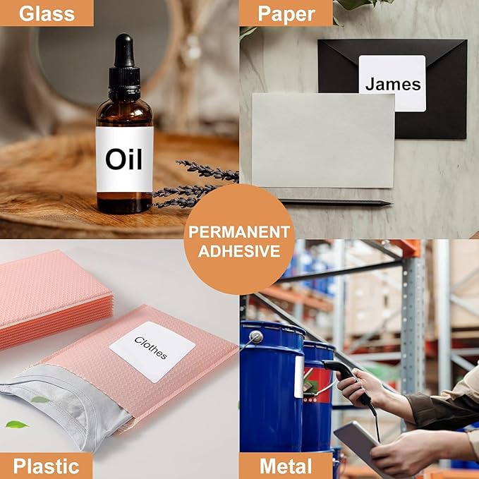 3-1/3”x 4” Shipping Address Labels, 600 Count Adhesive Stickers Labels for Laser/Inkjet Printer, 6 per Page [Paper 8.5" x 11"] Printable Mailing Labels