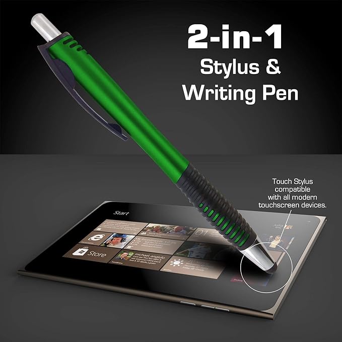 Personalized Stylus Pens with Your Custom Logo or Text-250 Pack Bulk-for Businesses, Parties, and Events, 2 in 1 Capacitive Stylus & Ballpoint Pen Compatible with Most Touchscreen Devices, Purple