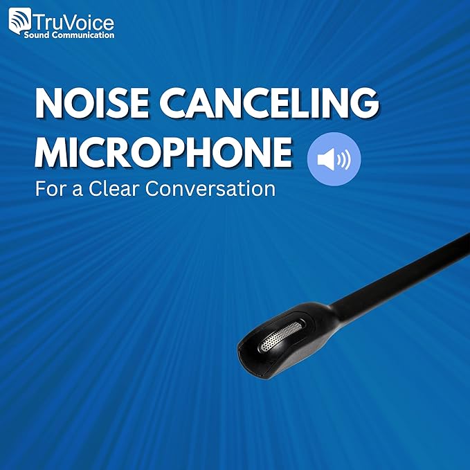 TruVoice Headset Training Solution for Phones (Includes 2 x HD-150 Professional Double Ear Headsets with NC Microphone,Training Cord and Smart Lead - Works with 99% of Phones with Headset Port)