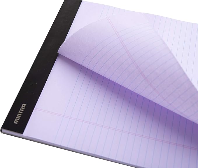 Mintra Office Legal Pads, ((xBasic, 8.5in x 11in, Wide (Pastel), 36pk (6-6pks))