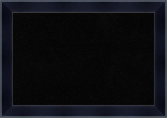 Amanti Art Black Cork Board for Wall, 14x20 Vision Board with Black Wood Frame, Small Corkboard Office Decor for Home Organization, Modern Corkboard Pinboard to Display Items for Home Organization in